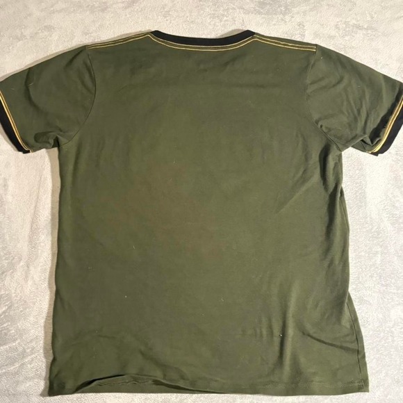 Green and Yellow Bucheli streetwear-inspired polo shirt - Picture 4 of 4